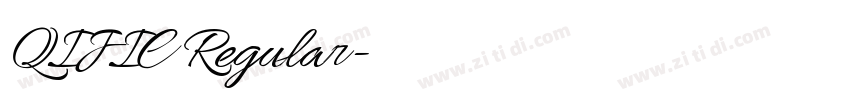 QIJIC Regular字体转换